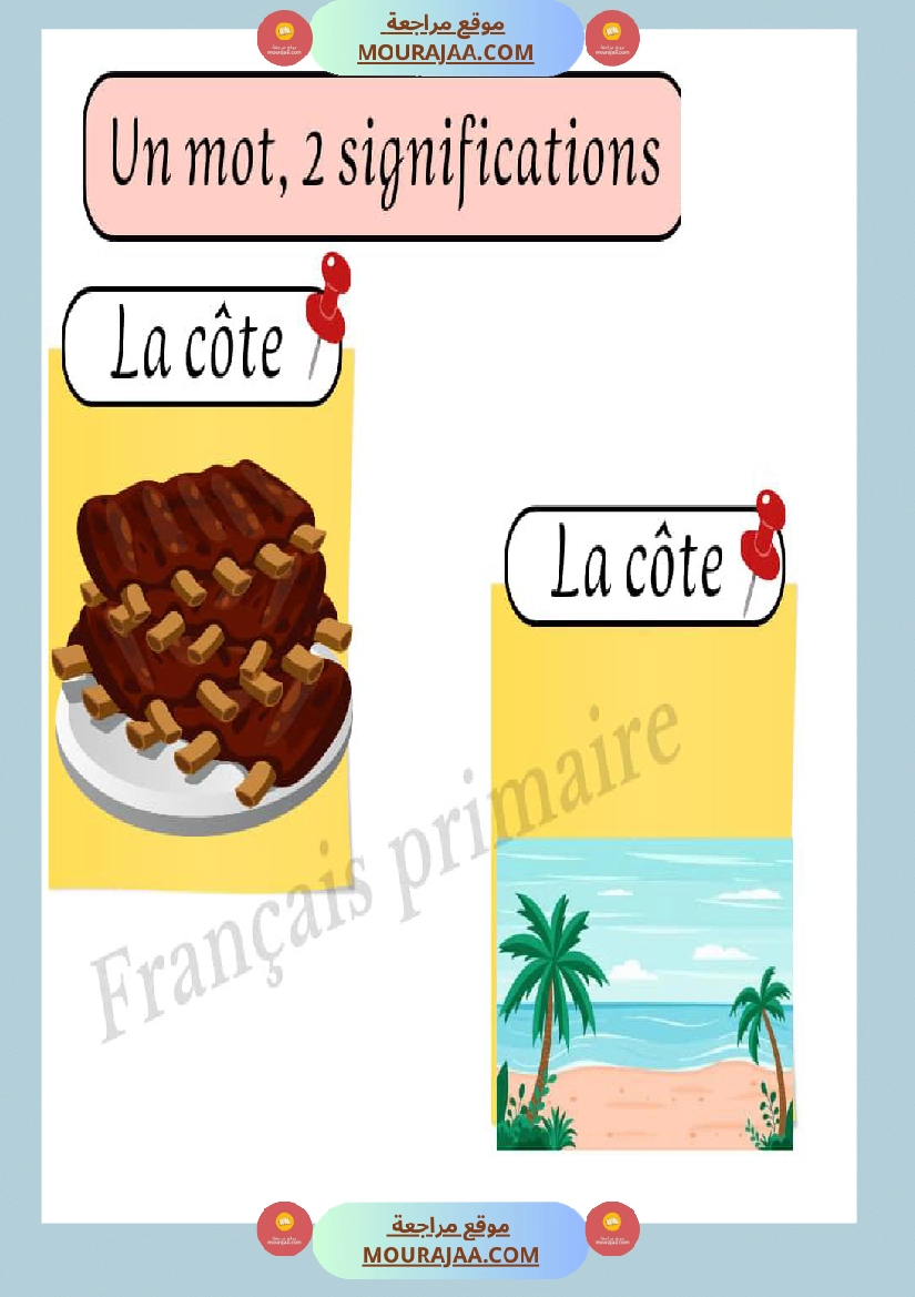 affichage un mot de deux significations صفحة 4