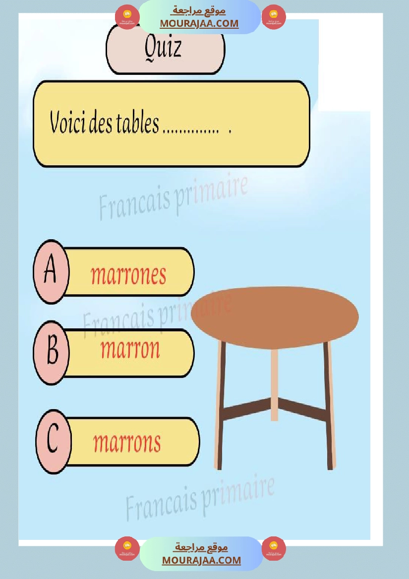 exercice grammaire genre et nombre classe ce صفحة 7