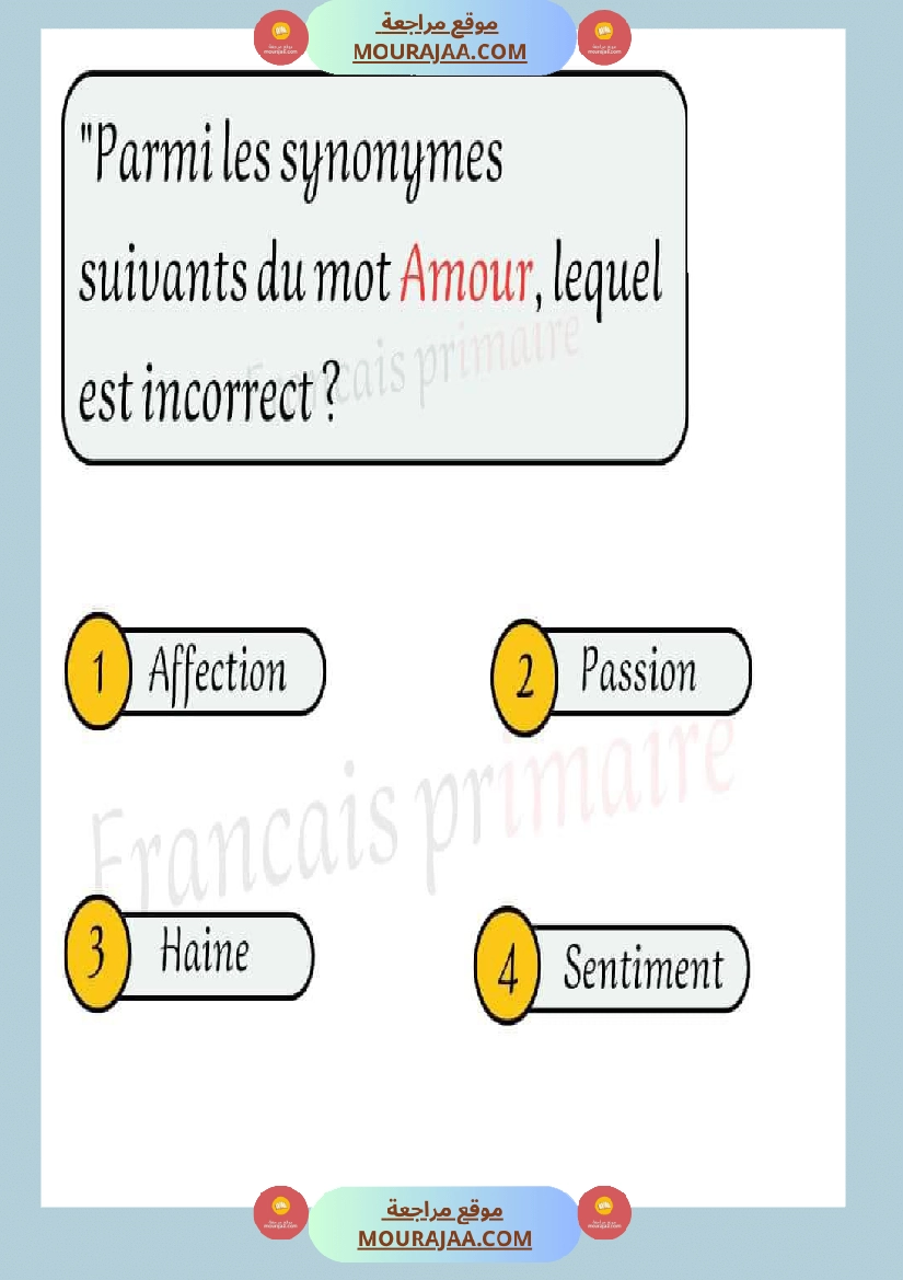 exercice sur les synonymes