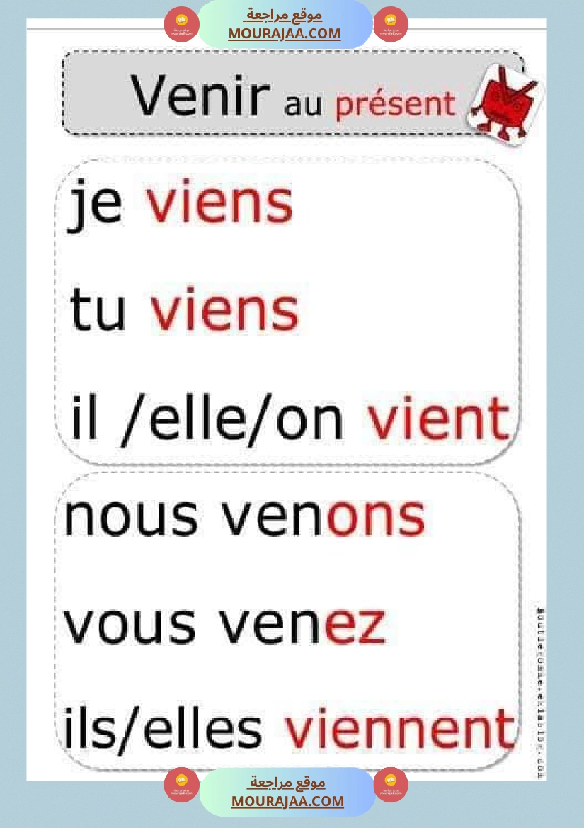 conjugaison les verbes au present futur et passe compose 4eme  صفحة 24