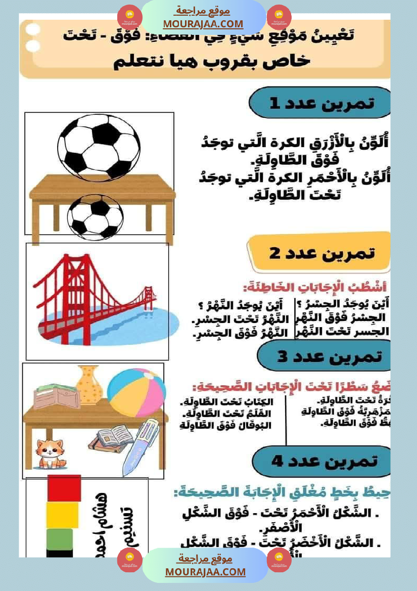 السنة الاولى رياضيات وايقاظ رياضيات تنظيم الفضاء أنواع الخطوط المجموعات ايقاظ الحواس علم