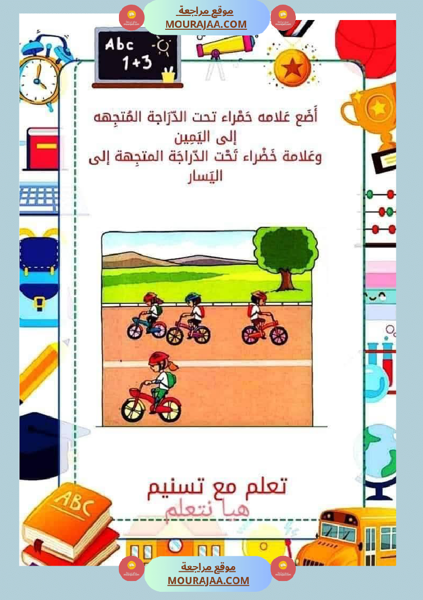 السنة الاولى رياضيات وايقاظ رياضيات تنظيم الفضاء أنواع الخطوط المجموعات ايقاظ الحواس علم