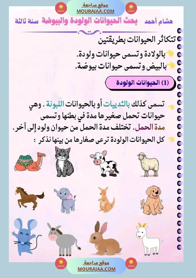 سنة ثالثة ابتدائي ايقاظ علمي الثلاثي الأول صفحة 4