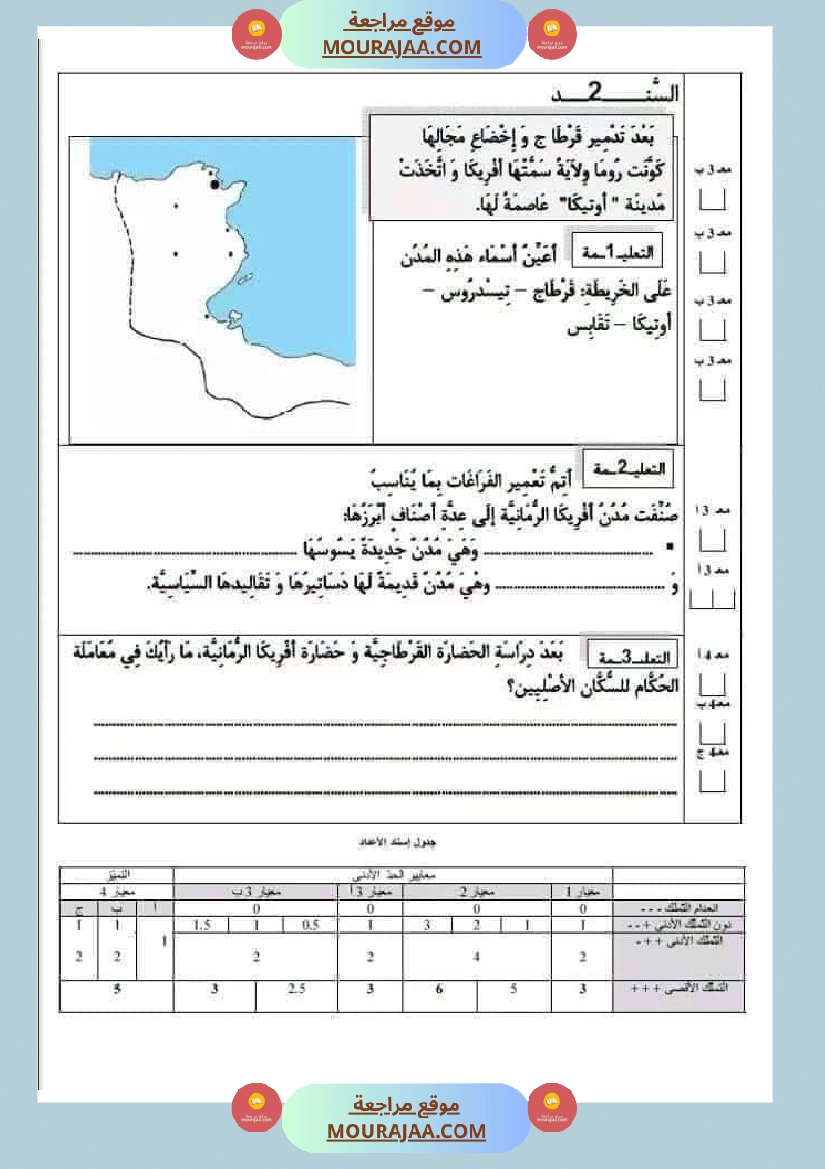 اختبارات مجمعة لأبطال السنة الخامسة في مختلف المواد صفحة 4