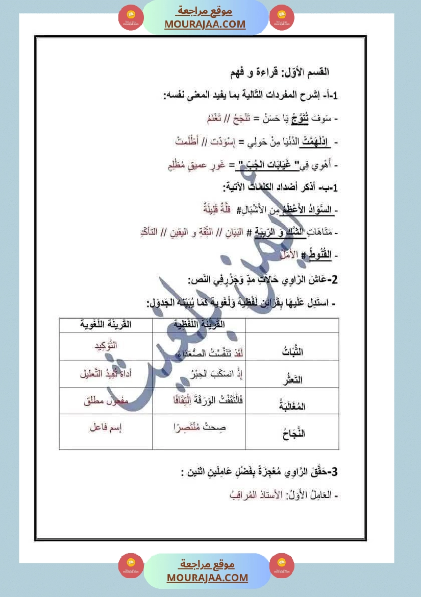 مناظرة تجريبية مع الاصلاح في العربية لأبطال السنة السادسة صفحة 11