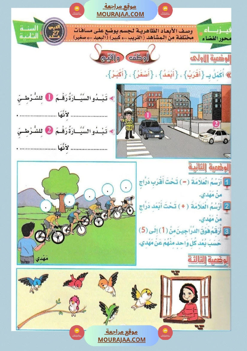 السنة الثانية الأبعاد الظاهرية