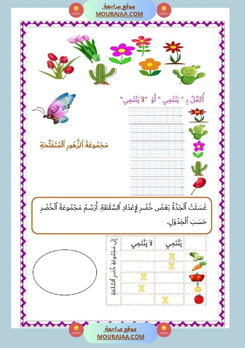 اولى ابتدائي امتحانات الثلاثي الأول صفحة 12