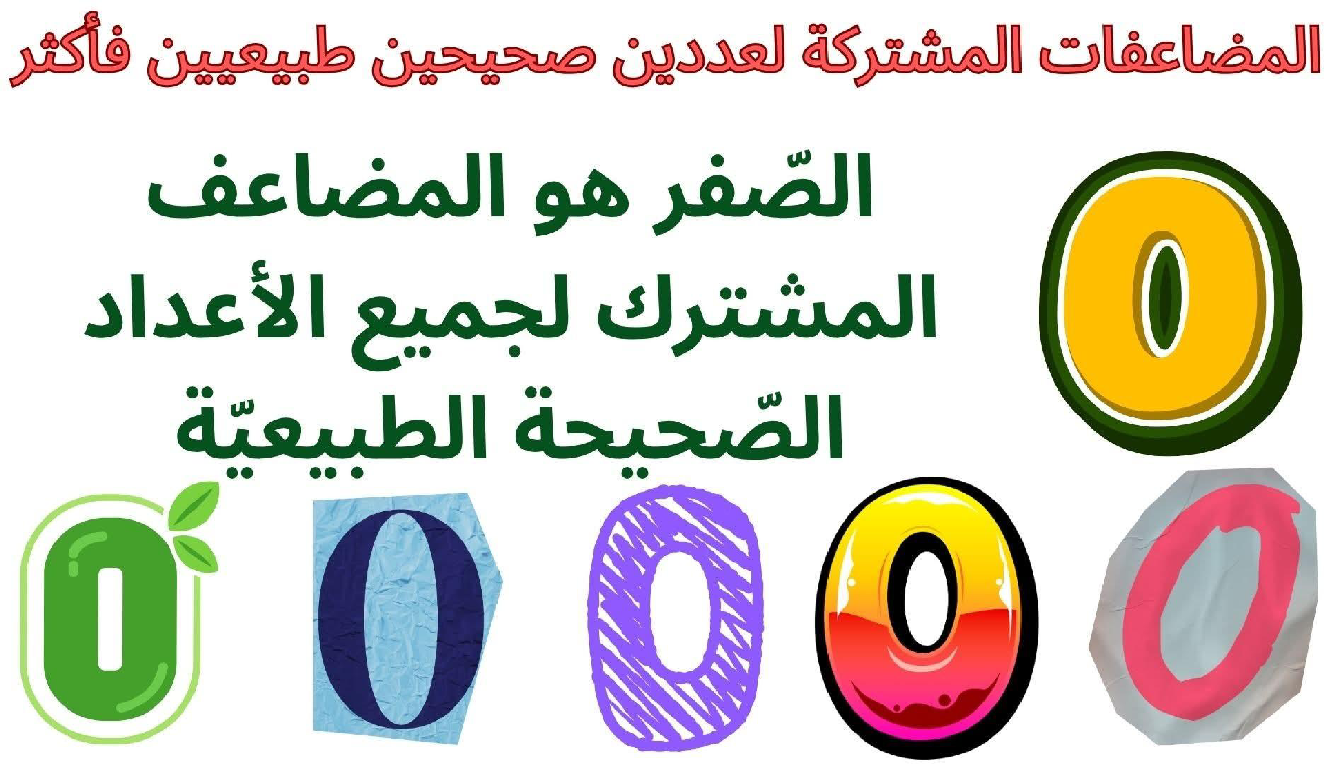 حساب سنة 6 الد رس أتعر ف مضاعفات مشتركة لعددين صحيحين طبيعيين فأكثر