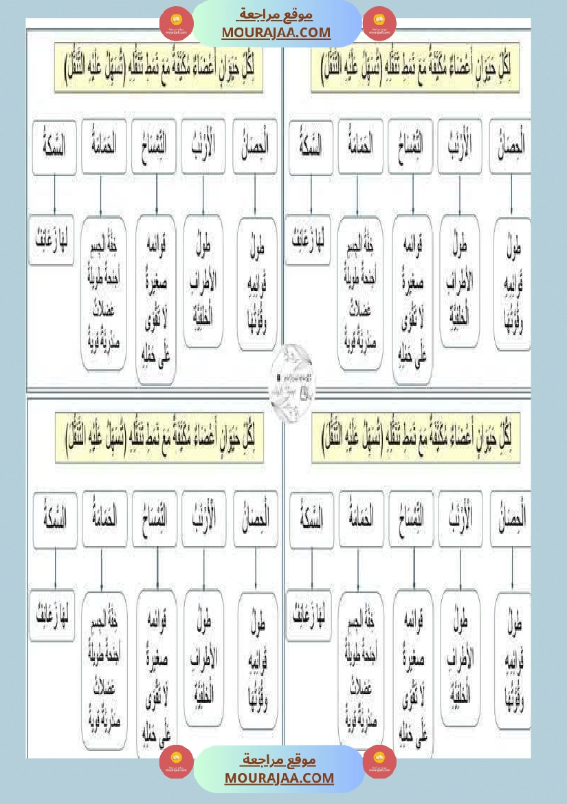 محور التنقل عند الحيوانات السنة الثالثة صفحة 9