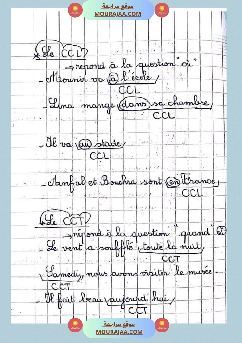 مراجعة السنة الخامسة