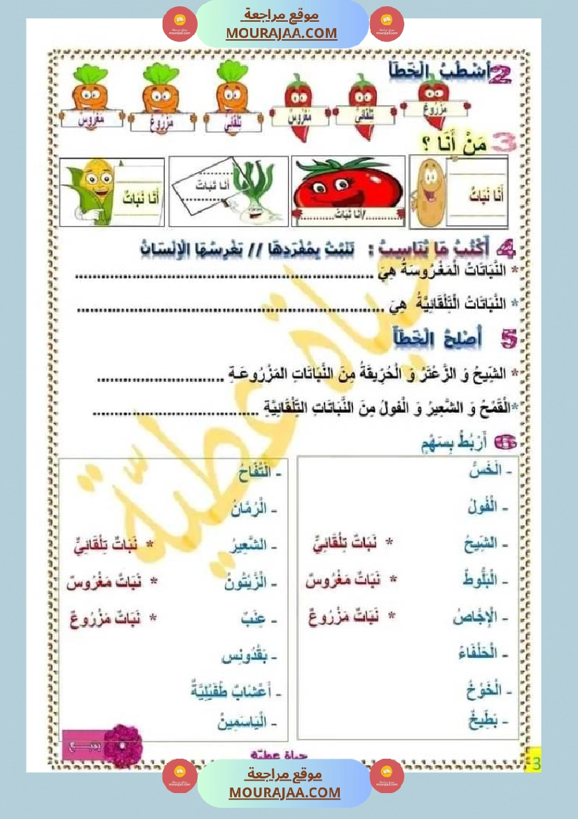 سنة ثانية تمارين مع الاصلاح صفحة 6