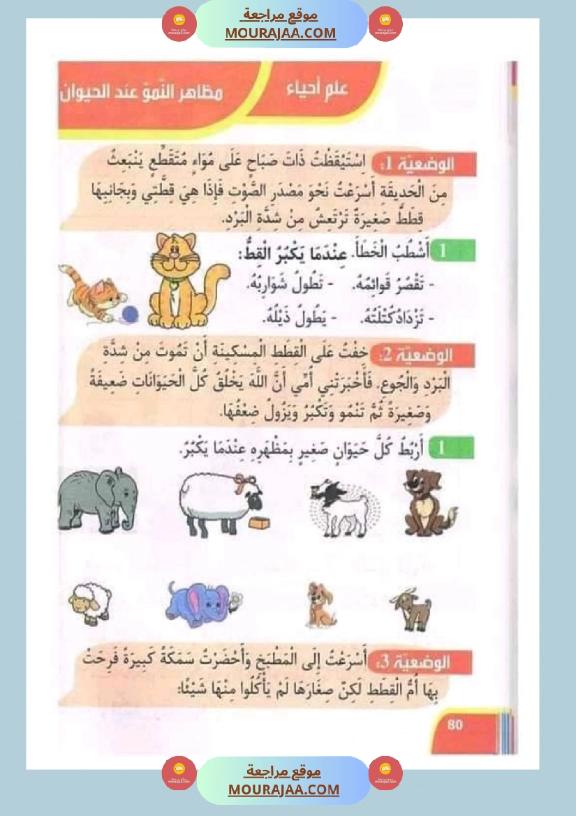 تدريبات ايقاظ علمي لتلاميذ السنة الأولى في الثلاثي الثاني صفحة 12