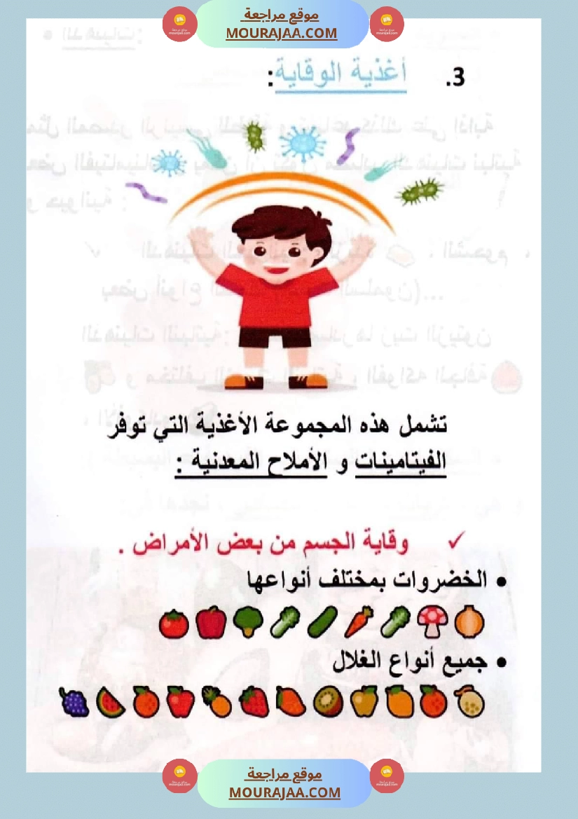 سنة سادسة ايقاظ علمي محور التغذية صفحة 7