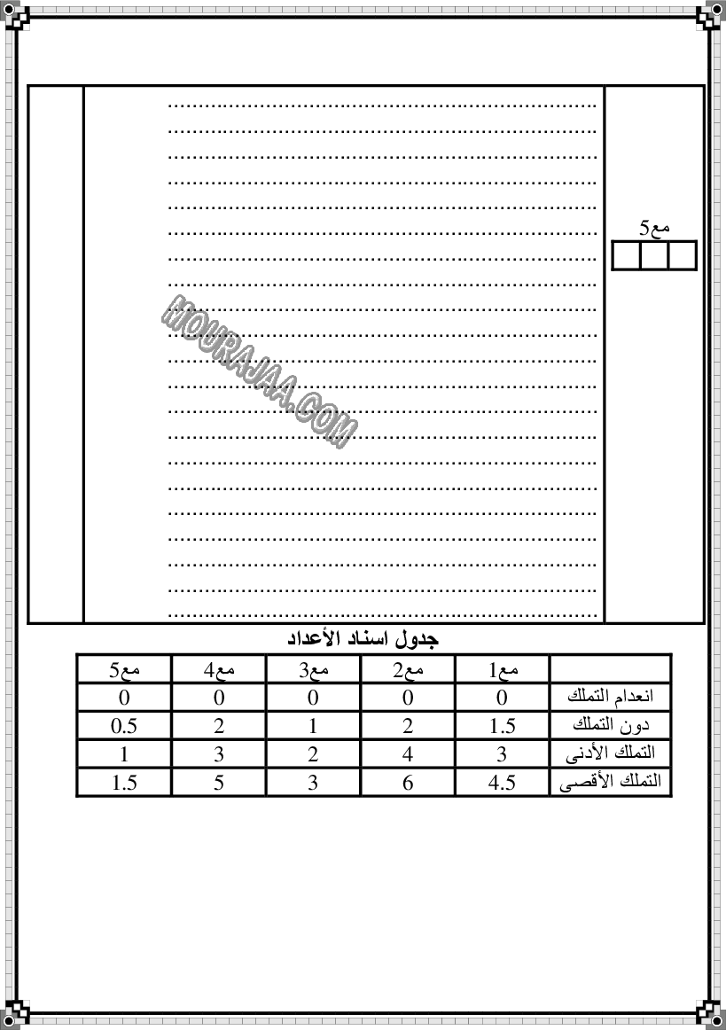 امتحان انتاج كتابي سنة خامسة ثلاثي الثالث  صفحة 2