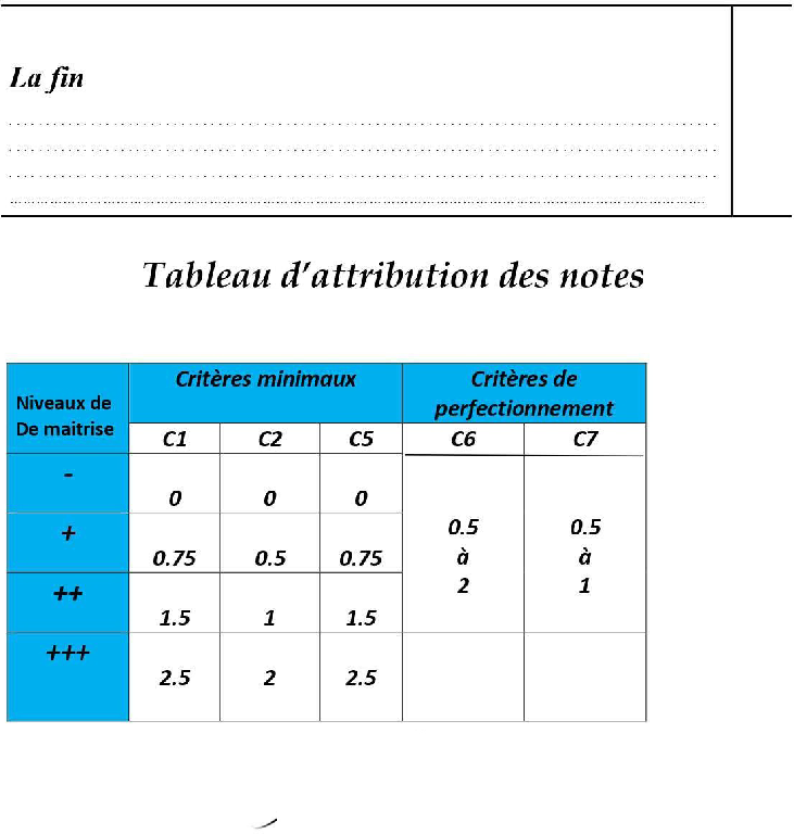 epreuve expression ecrite cinquieme 2tr5 صفحة 2