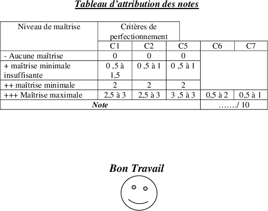 evaluation production 3eme trismetre صفحة 2