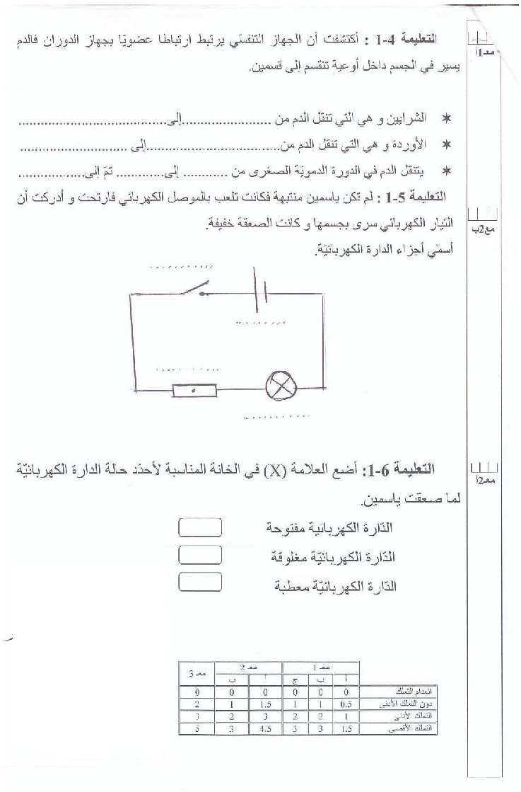 امتحان ايقاظ علمي سنة االخامسة الثلاي الثاني3 صفحة 2