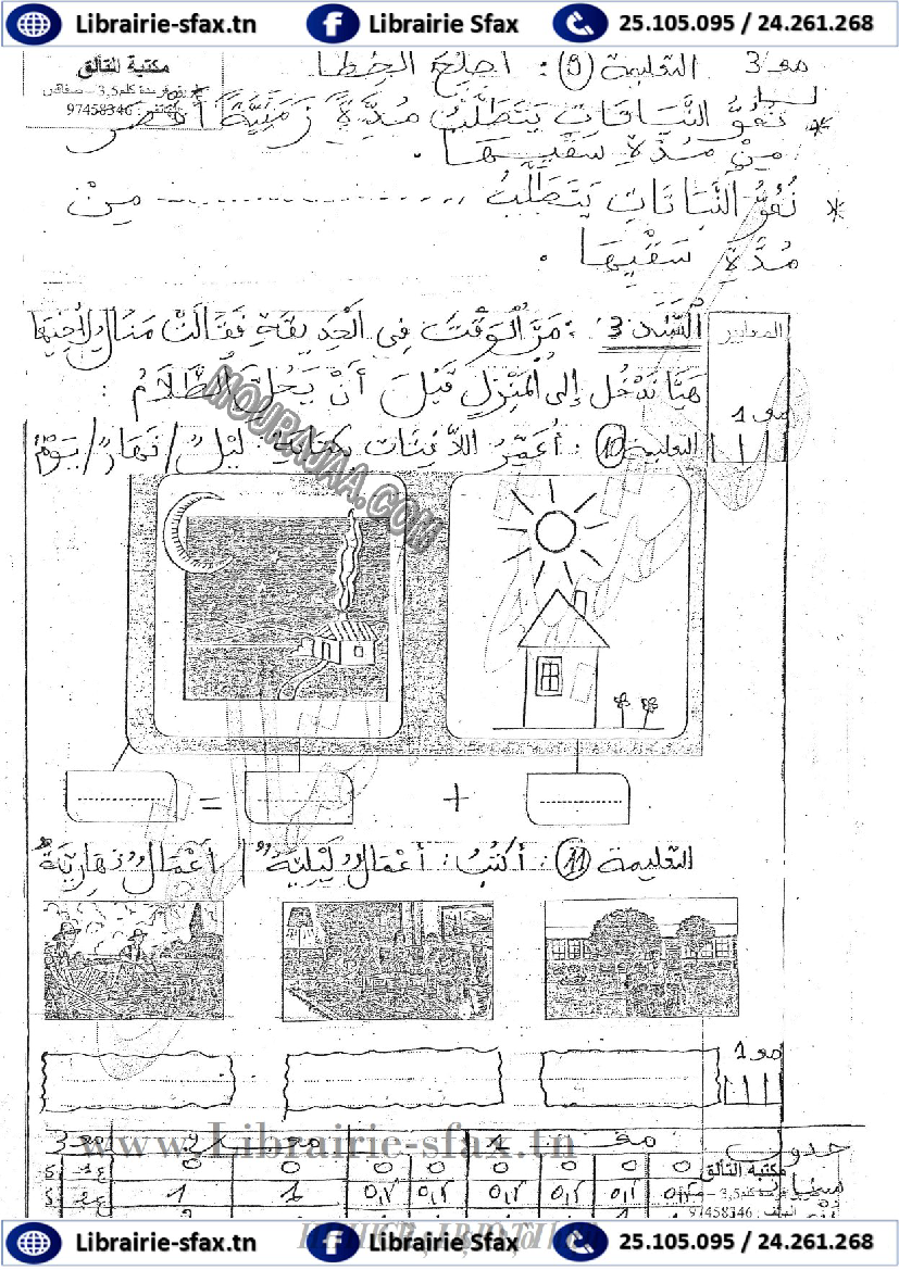 امتحان ايقاظ علمي سنة اولى ثلاثي الثاني 500 صفحة 3