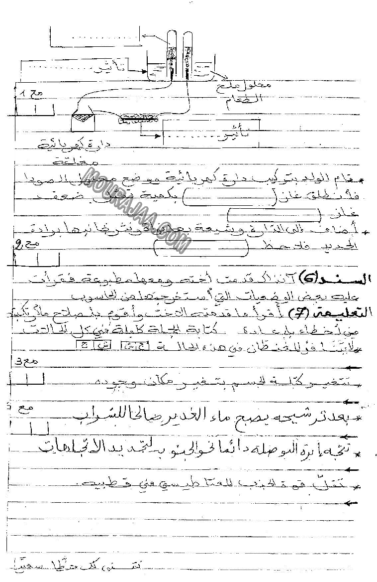 امتحان ايقاظ علمي سنة سادسة الثلاثي الثالث  صفحة 3
