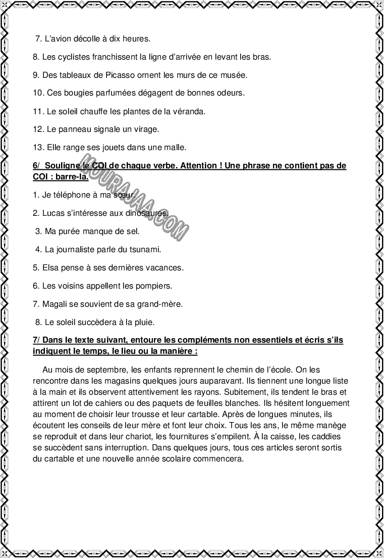 excercice sur adjectif 2022  صفحة 2