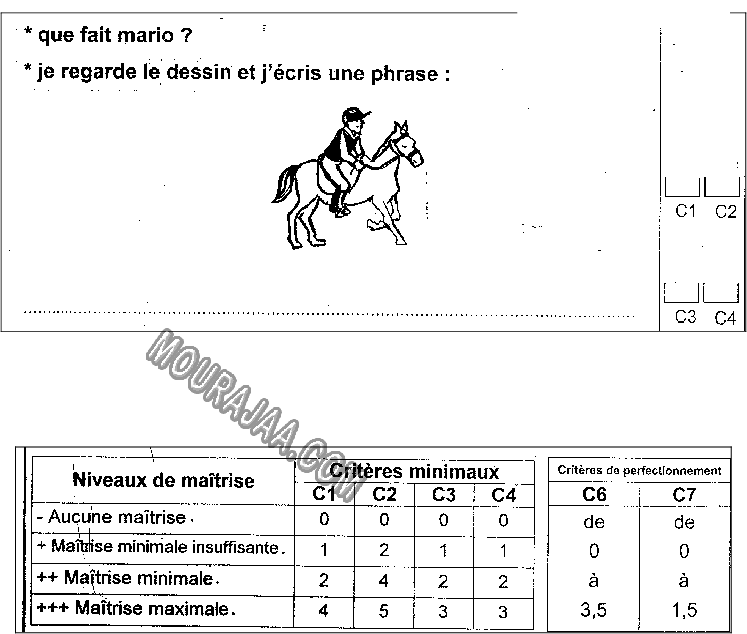 epreuve francais 3eme annee 3eme tr 202 صفحة 4