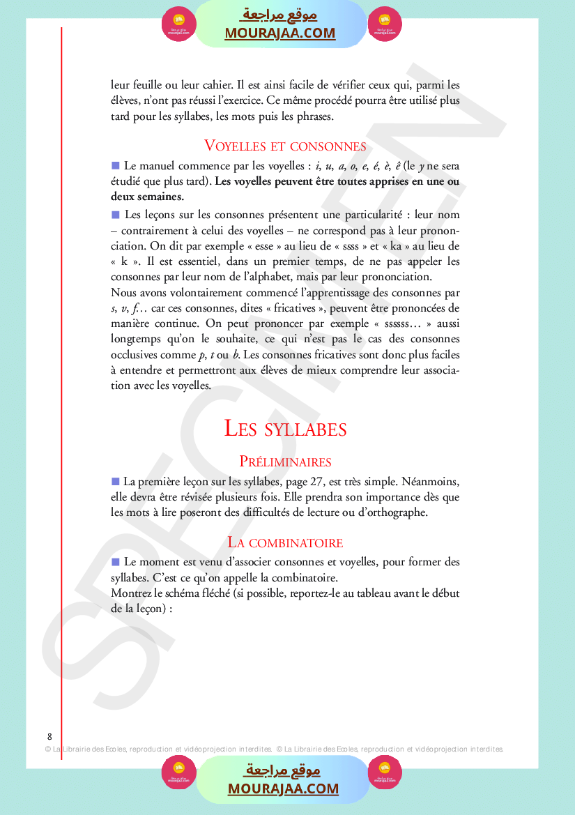 livre de lecture 3eme annee