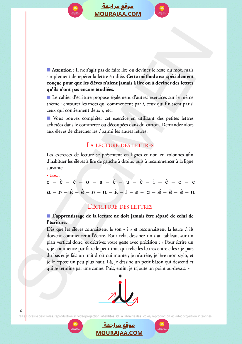 livre de lecture 3eme annee