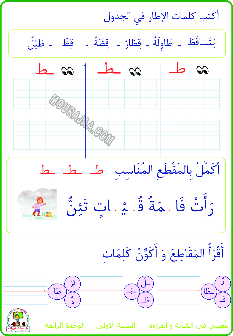 معيني في القراءة والكتابة موارد المعلم