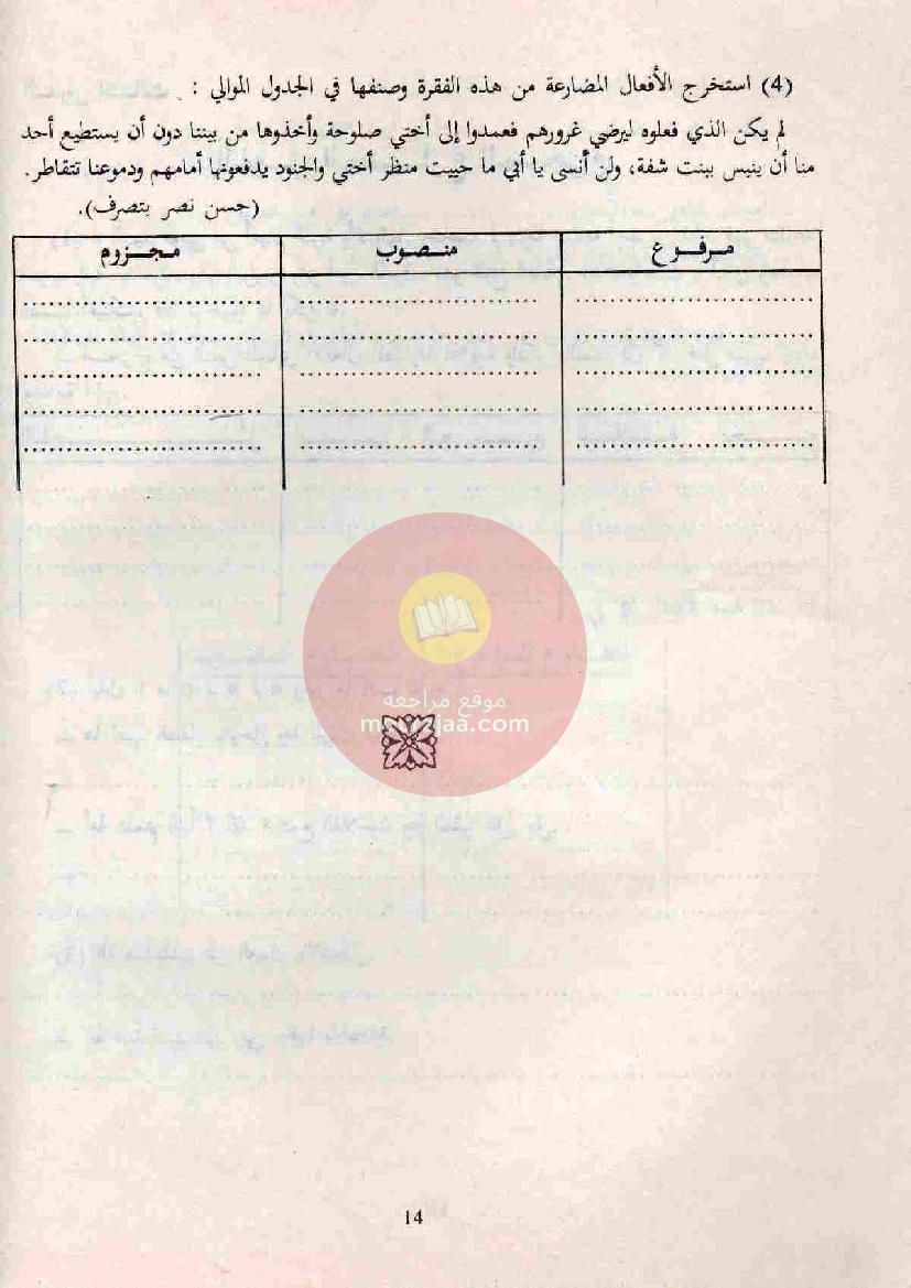 المنهج المبسط في قواعد اللغة 6