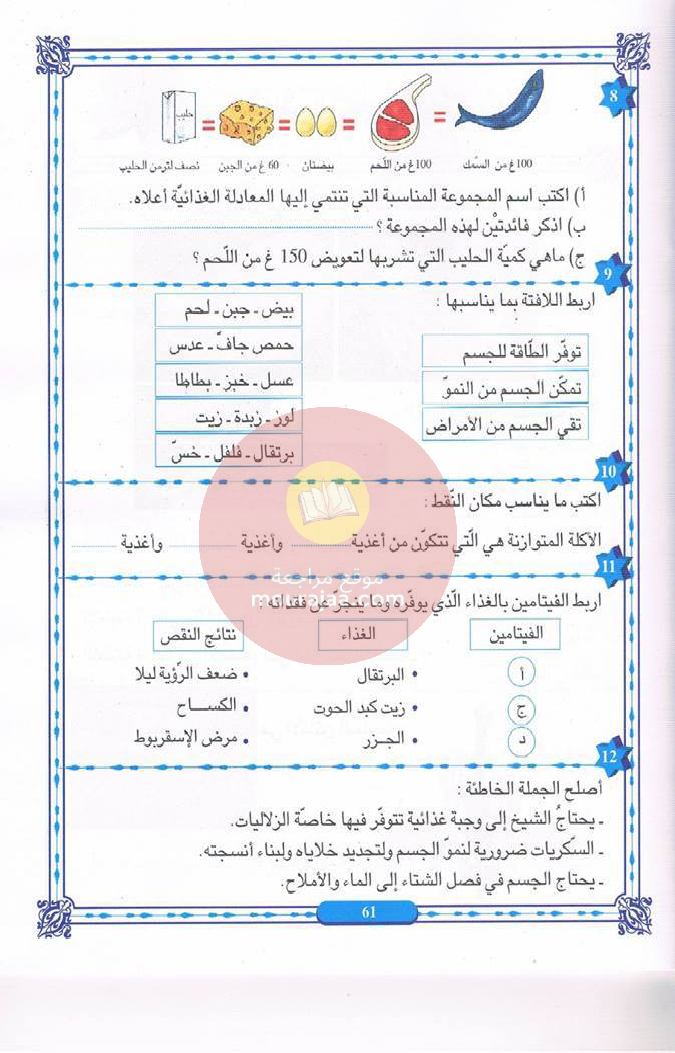 كتاب المنير في الايقاظ سنة 6