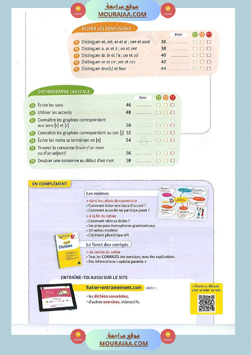 dictees accords conjugaison homophones orthographe