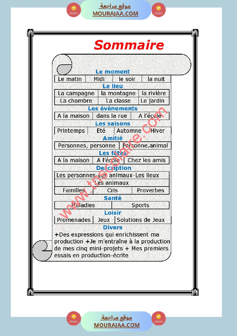 projet de la calsse 4eme annee