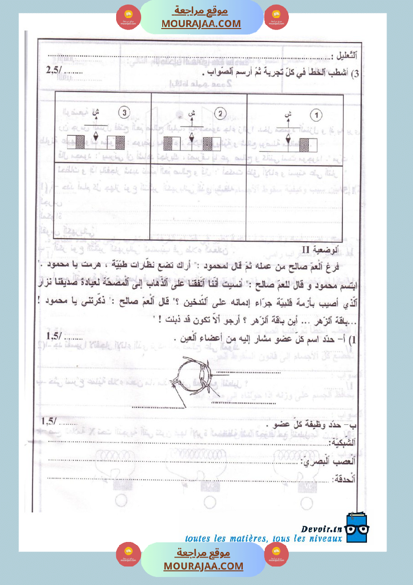 امتحانات تجريبية قبل مناظرة النموذجي سنة السادسة