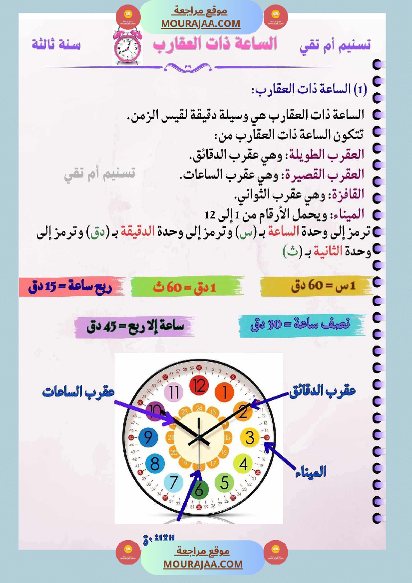 سنة ثالثة كراس الايقاظ بحوث وضعيات ادماجية اختبارات