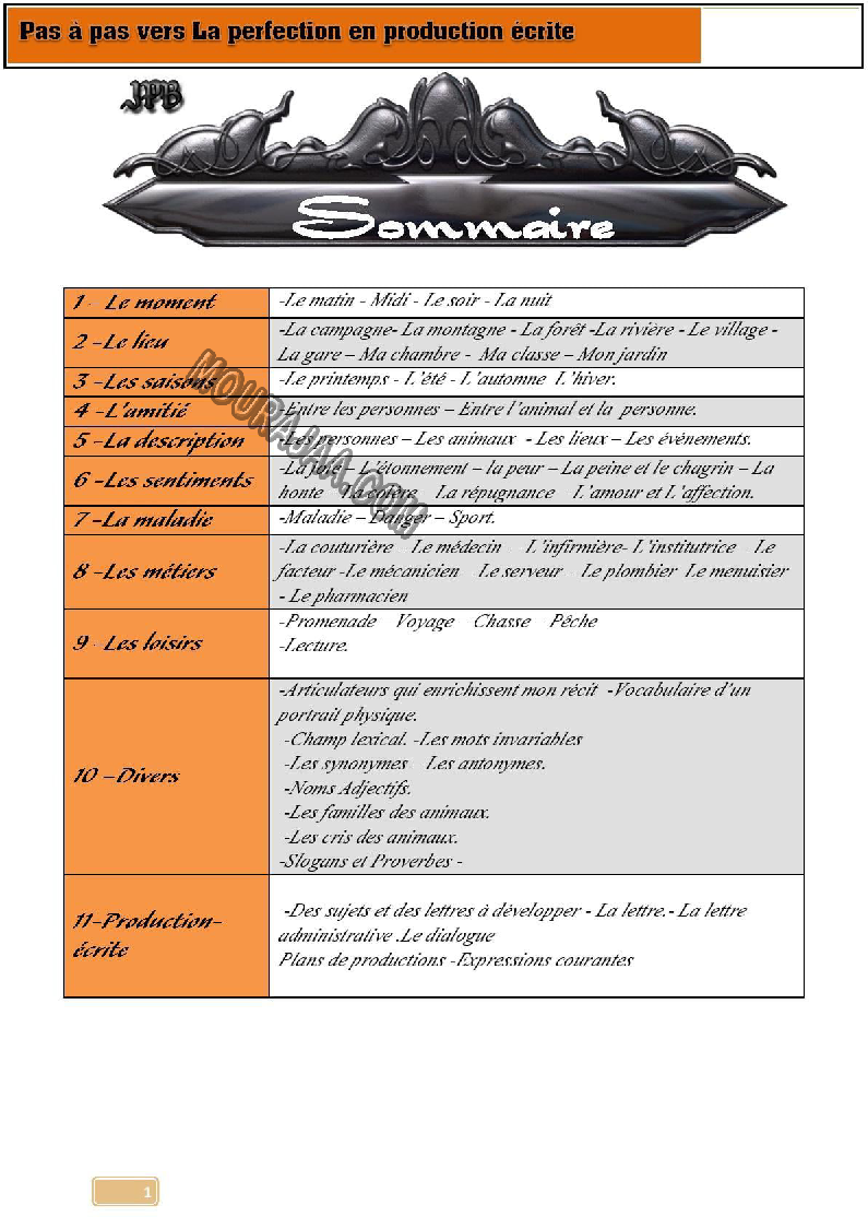pas a pas vers la perfection en production ecrite 6eme