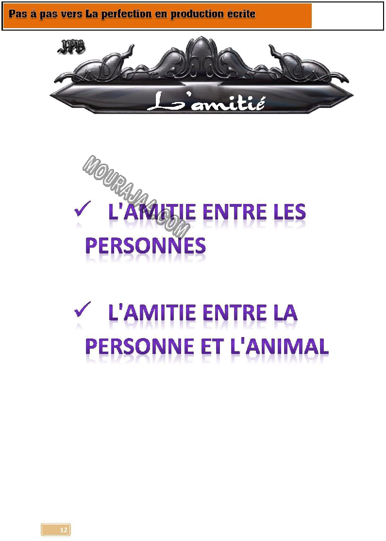 pas a pas vers la perfection en production ecrite 6eme