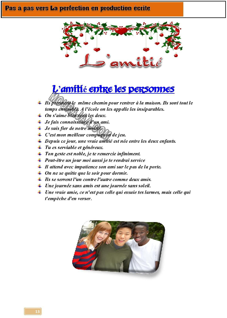 pas a pas vers la perfection en production ecrite 6eme