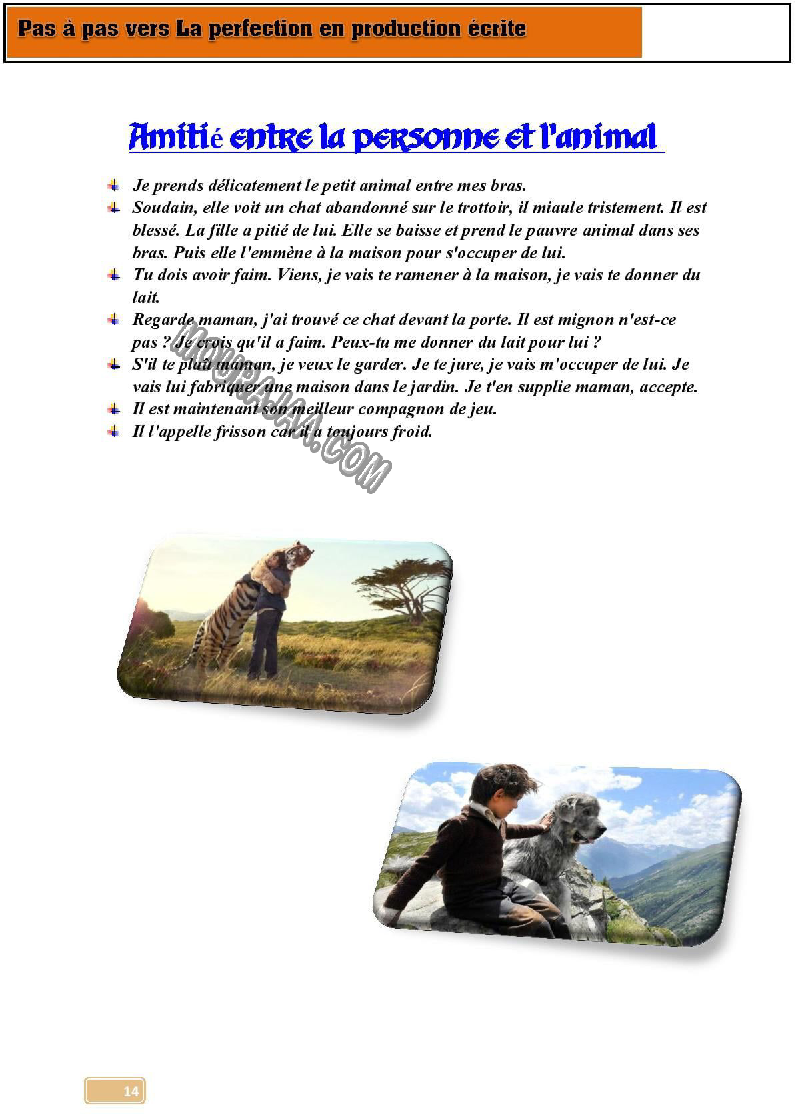 pas a pas vers la perfection en production ecrite 6eme