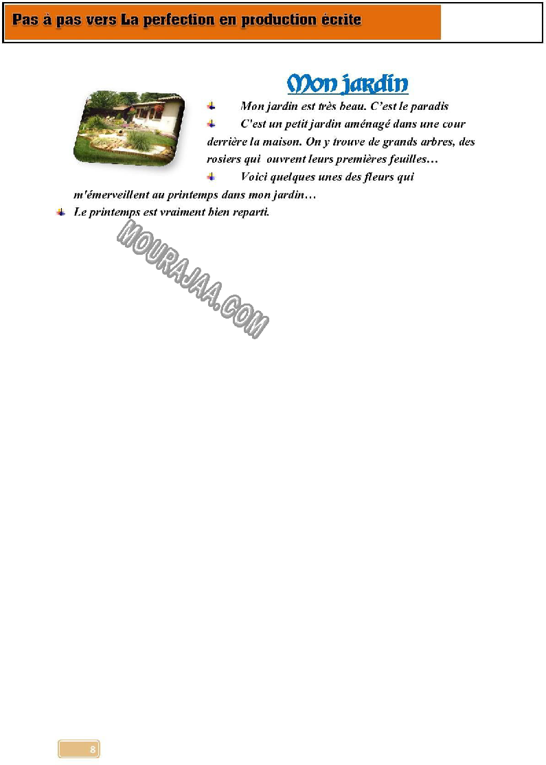 pas a pas vers la perfection en production ecrite 6eme