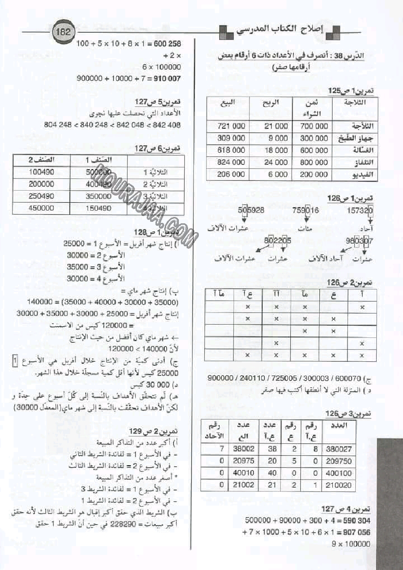 إصلاح الكتاب المدرسي سنة رابعة إبتدائي