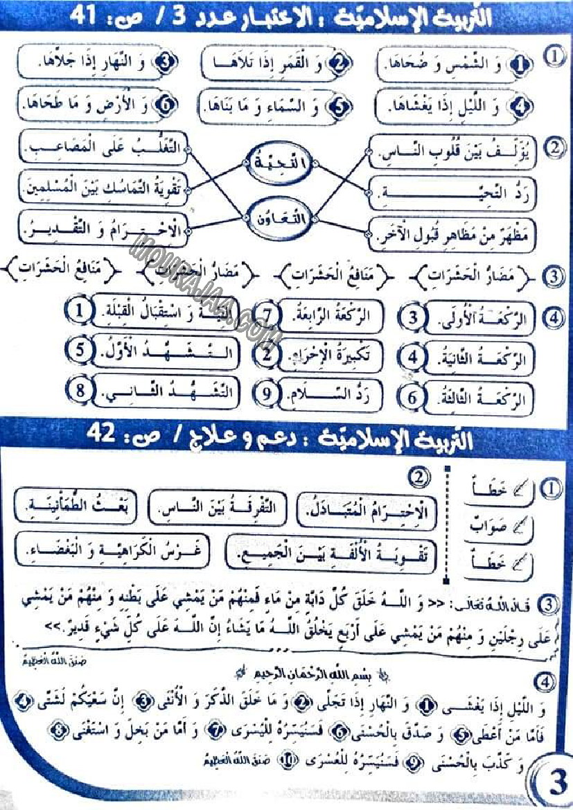 بشائر الفوز سنة ثالثة الثلاثي الثالث
