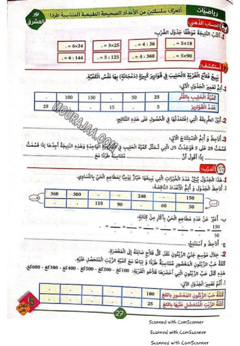 نور المشرق سنة خامسة الثلاثي الثاني