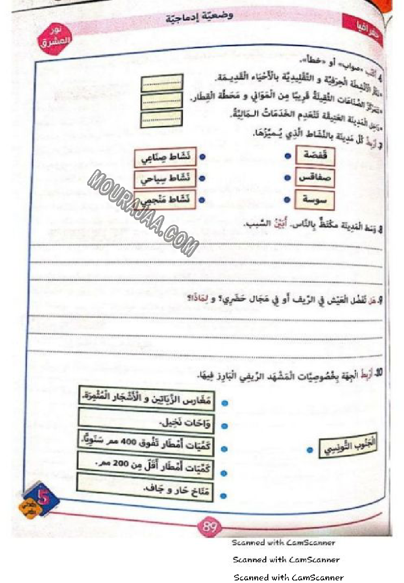 نور المشرق سنة خامسة الثلاثي الثاني